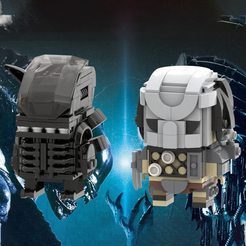 Model Kit Vs Figure - 322 Piezas MOC Predator vs Alien,