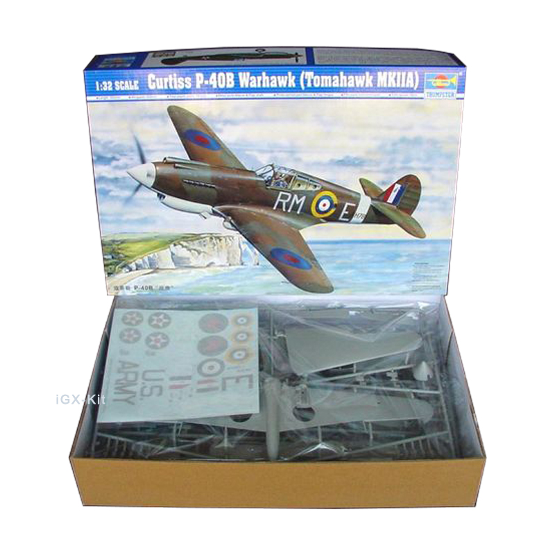 Model Kit Spitfire - Trumpeter-avión de combate MkIIA Warhawk Tomahawk,