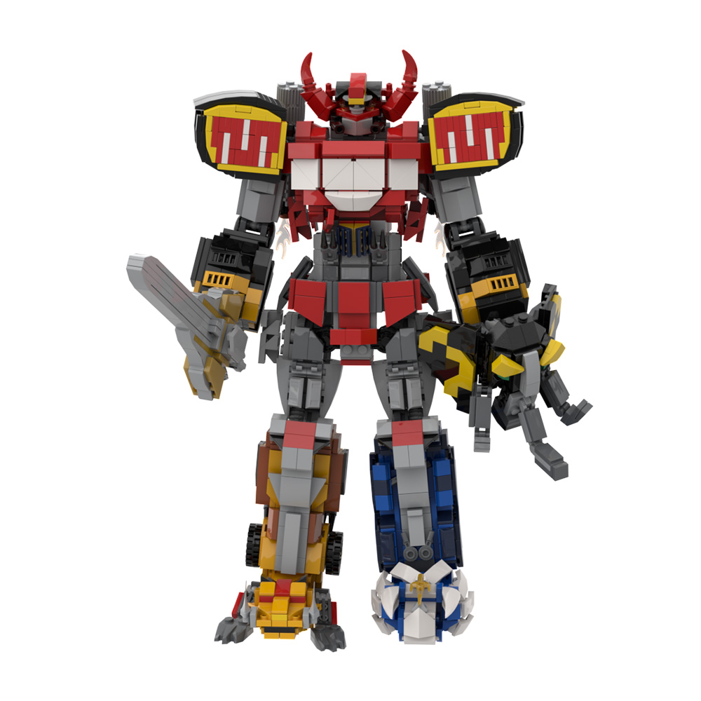 Model Kit Voltron - MOC Dino Mecha modelo bloques de