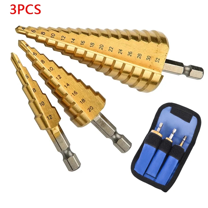 Model Kit Cutter - Broca escalonada de ranura recta HSS,