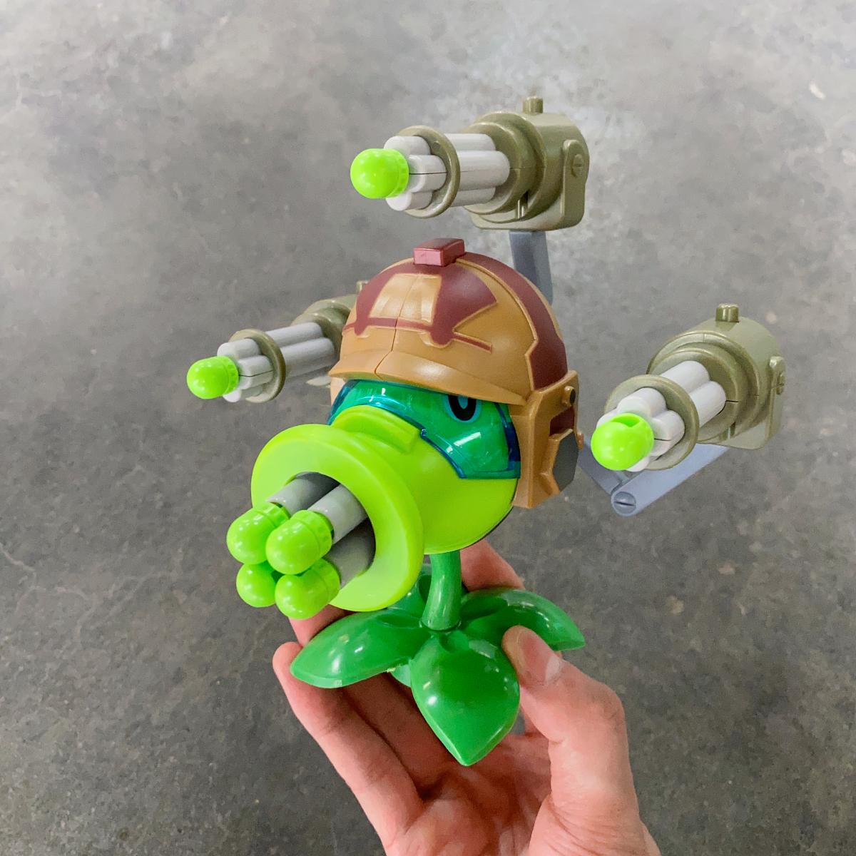 Plantas Vs Zombies Gatlin Pea  - Model Kit Zombie reseña y precio