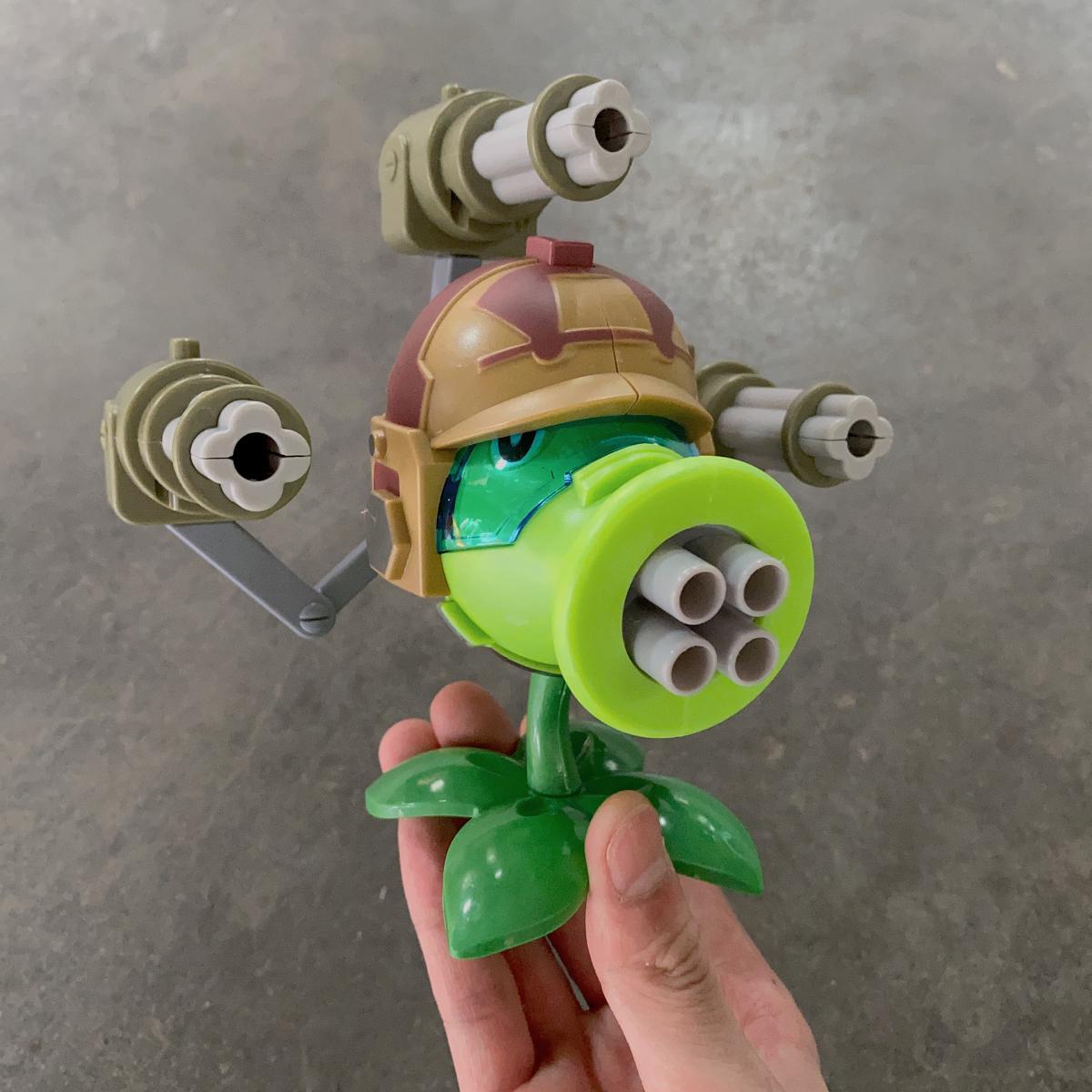 Plantas Vs Zombies Gatlin Pea  - Model Kit Zombie reseña y precio