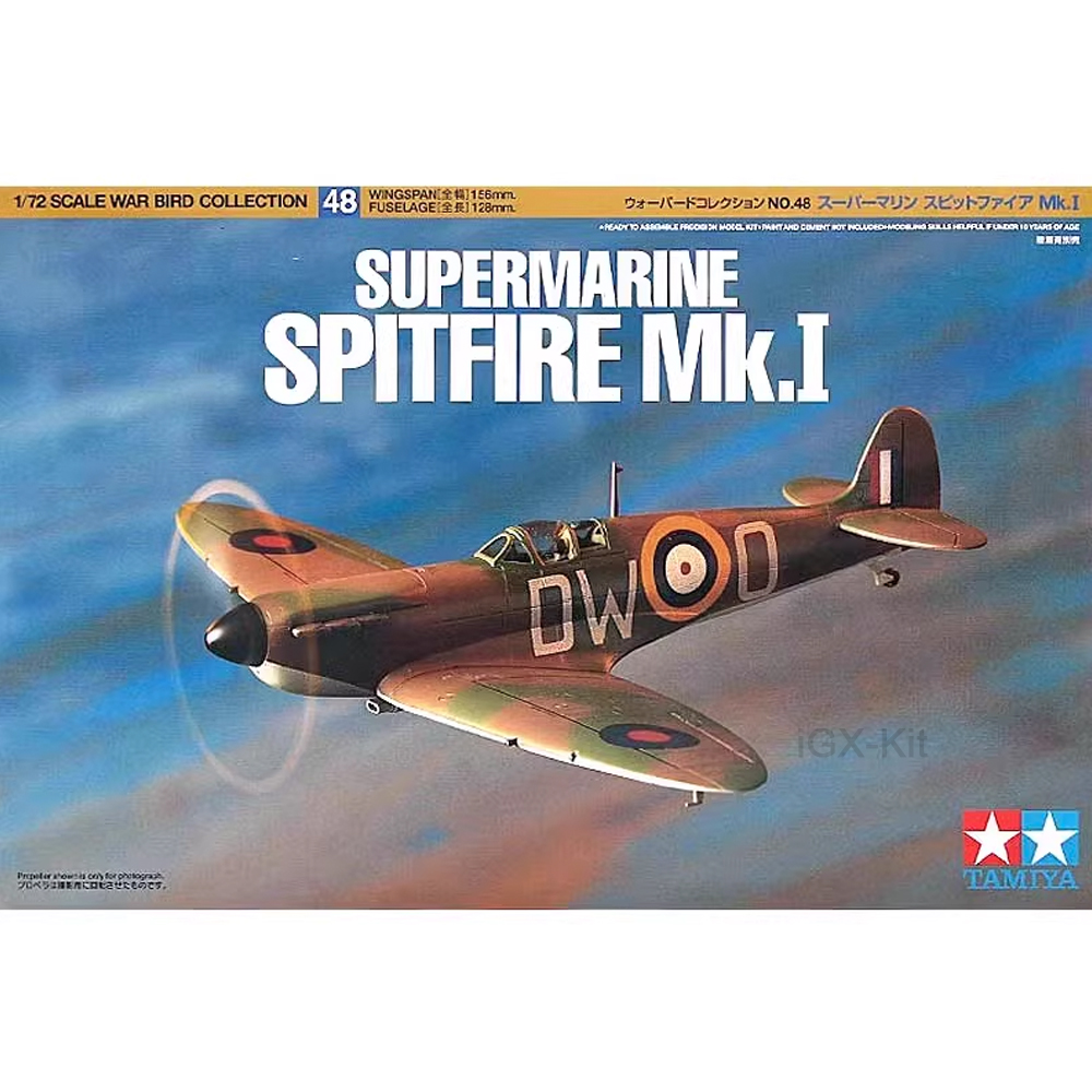 Tamiya 60748, Escala 1/72, Avi - Model Kit Spitfire reseña y precio