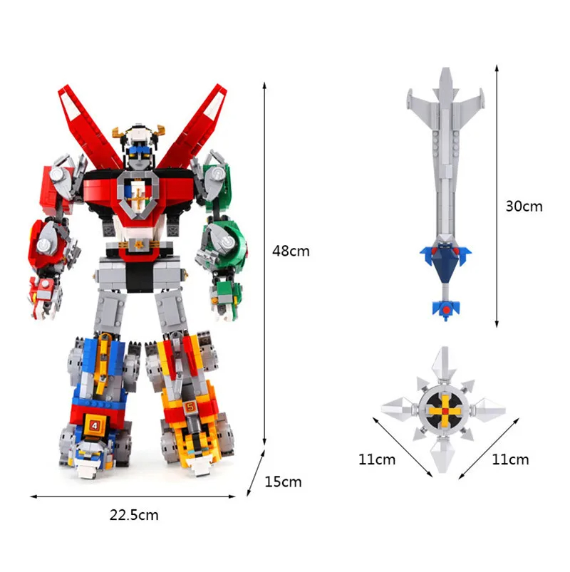 2337 Piezas, Bloques de Constr - Model Kit Voltron reseña y precio