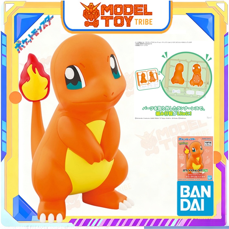 En Stock, Bandai Japonés Origi - Model Kit Quick Charmander reseña y precio