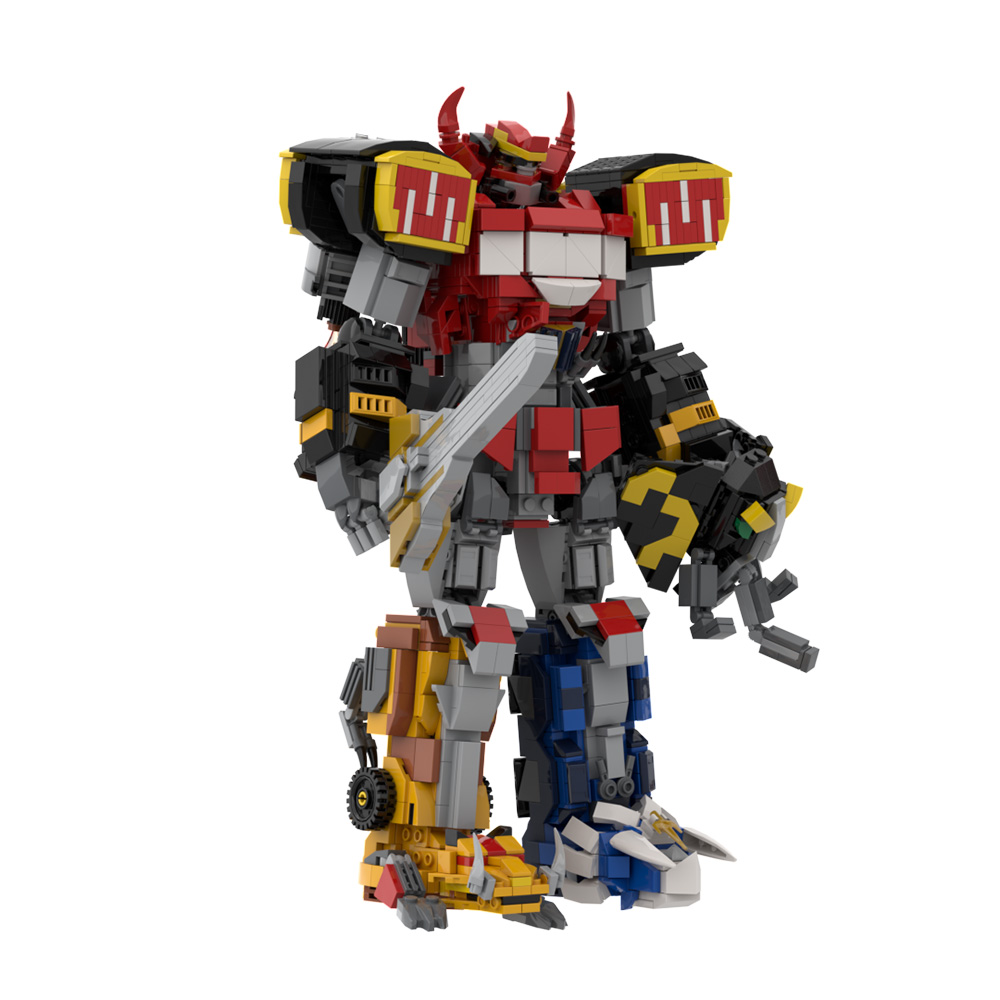 MOC Dino Mecha modelo bloques  - Model Kit Voltron reseña y precio
