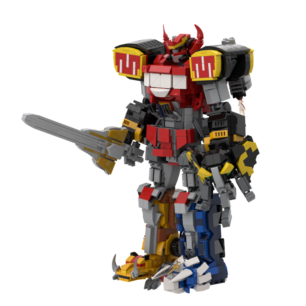 MOC Dino Mecha modelo bloques  - Model Kit Voltron reseña y precio
