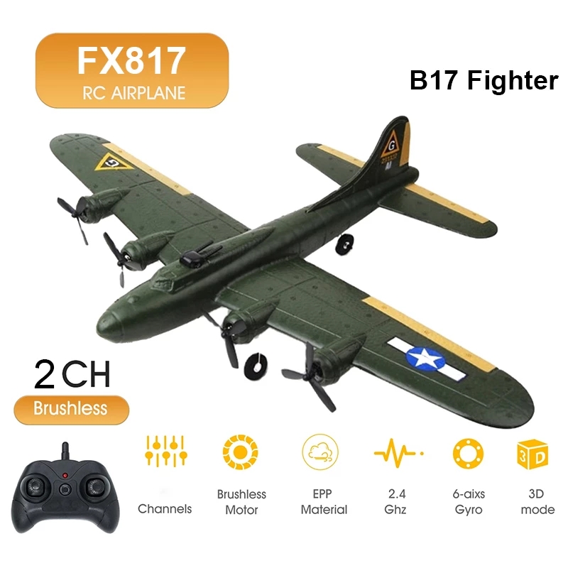 Avión FX817 B17 RC 2,4G 2CH al - Model Kit Spitfire reseña y precio