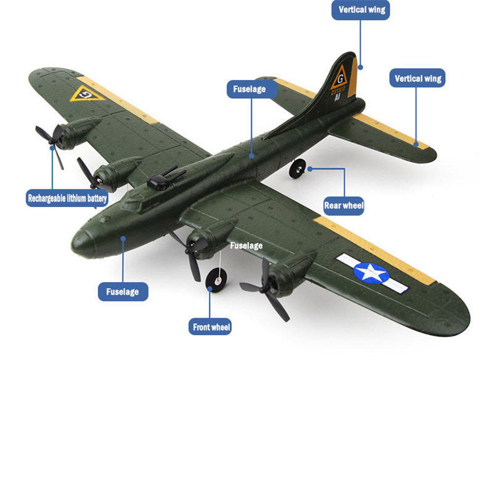 Avión FX817 B17 RC 2,4G 2CH al - Model Kit Spitfire reseña y precio